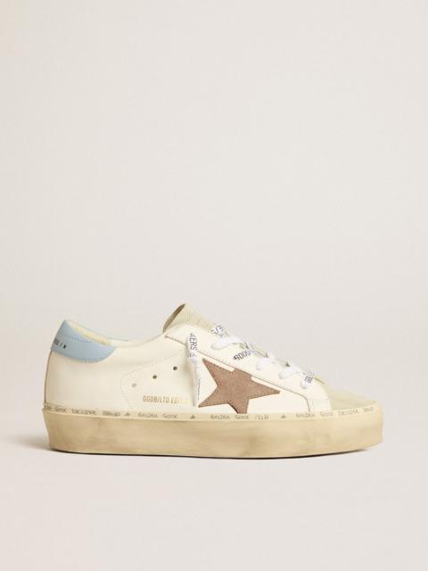 Hi Star LTD with pink suede star and light blue leather heel tab