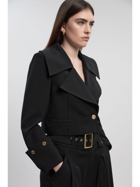 KAREN MILLEN Polished Tailored Button Detail Jacket