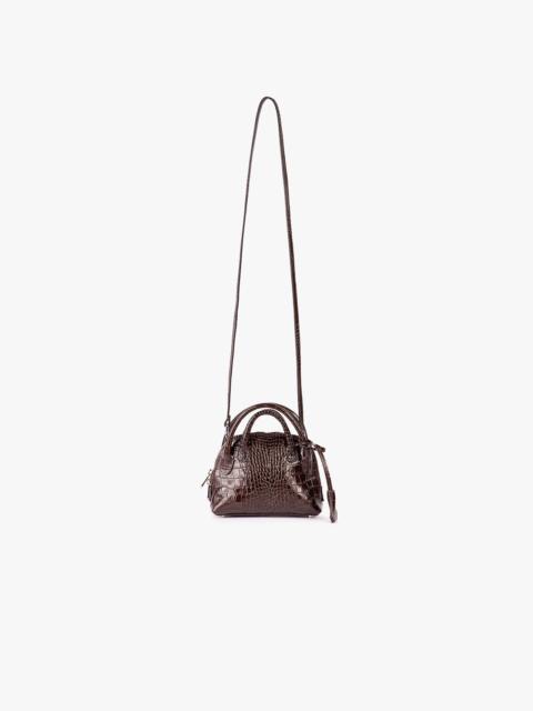 A.W.A.K.E. MODE SMALL LIV DOUBLE HANDLE BAG BROWN