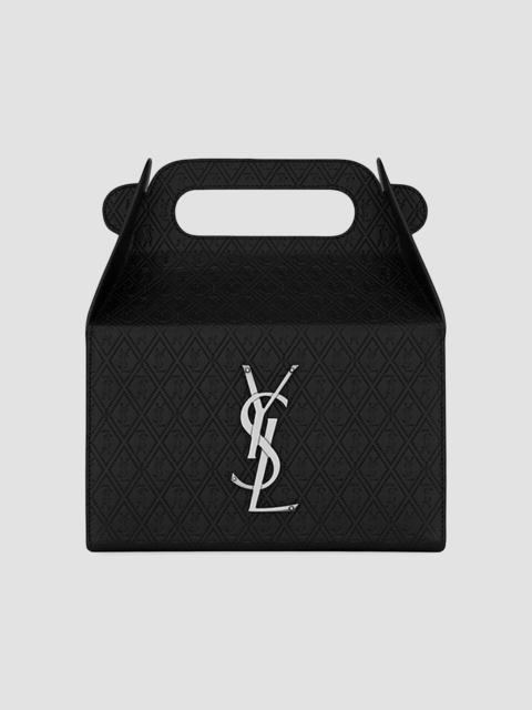 SAINT LAURENT Women's Take Away Box in Leather - Black