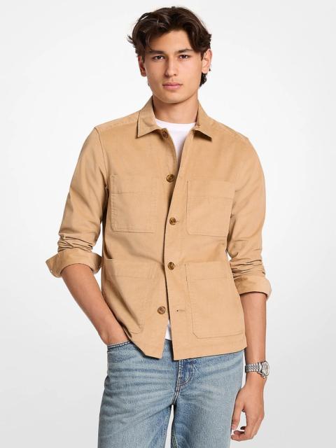 MICHAEL KORS Cotton Blend Shirt Jacket