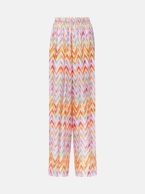 Missoni Zigzag wide-leg pants