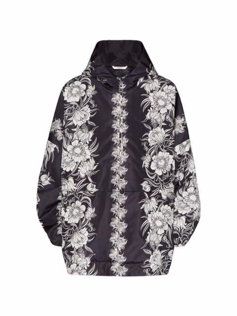 graphic-print hooded jacket