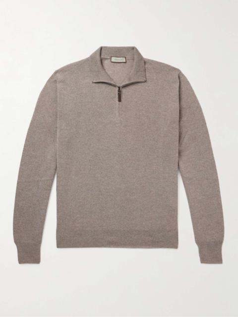 Slim-Fit Wool Half-Zip Sweater