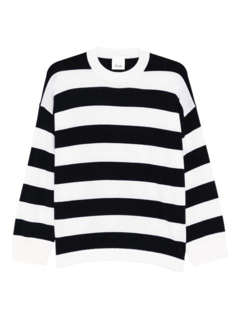 Allude striped-pattern sweater