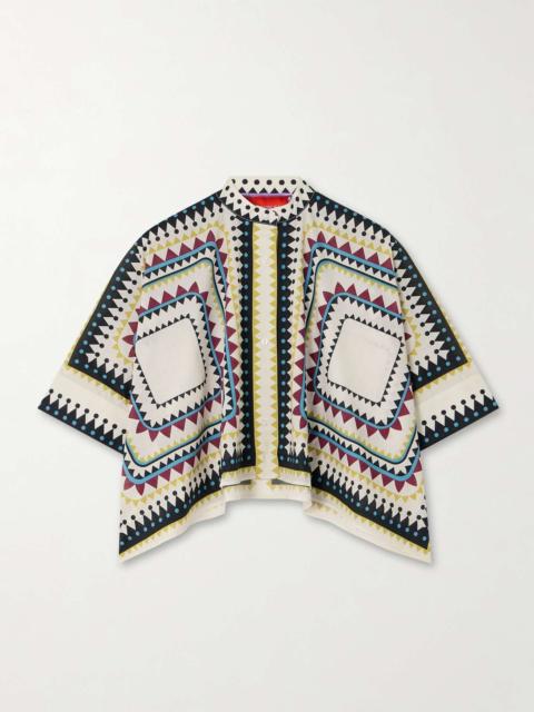 La DoubleJ Foulard printed cotton shirt