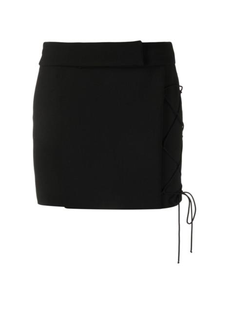 side-tie mini skirt