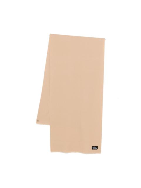 Maison Kitsuné fringed wool scarf