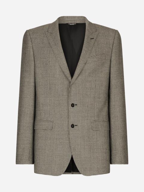 Dolce & Gabbana Single-breasted glen plaid Martini-fit suit
