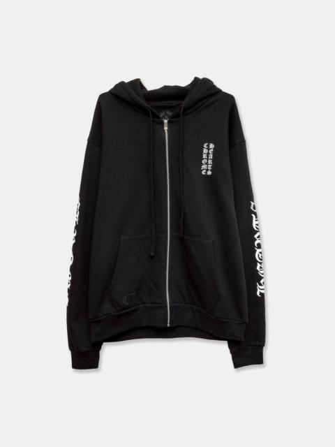 Chrome Hearts Chrome Hearts CH Black White Classic Arm Script Zip Up Hoodie