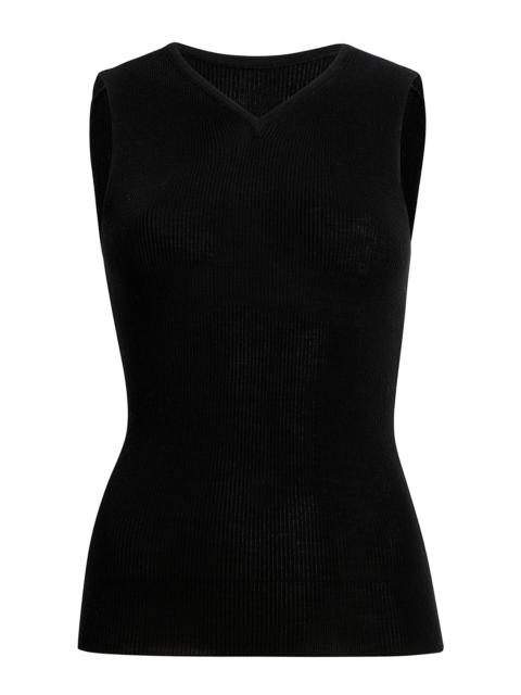 KHAITE Renato Cotton Top black