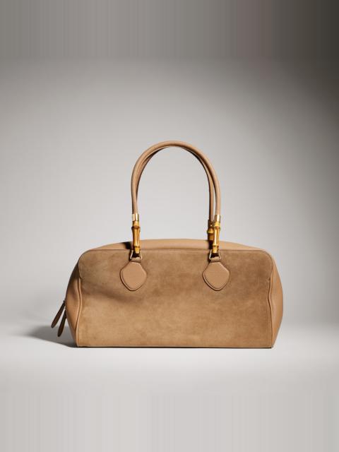 GUCCI Large boston bag with bamboo
