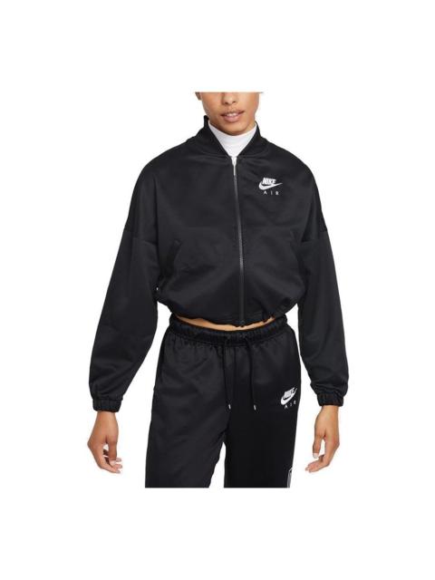Nike (WMNS) Nike Air Classic Logo Casual Baseball Jacket Black DD5422-010