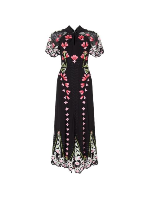 Temperley London Rosalba floral-embroidered midi dress