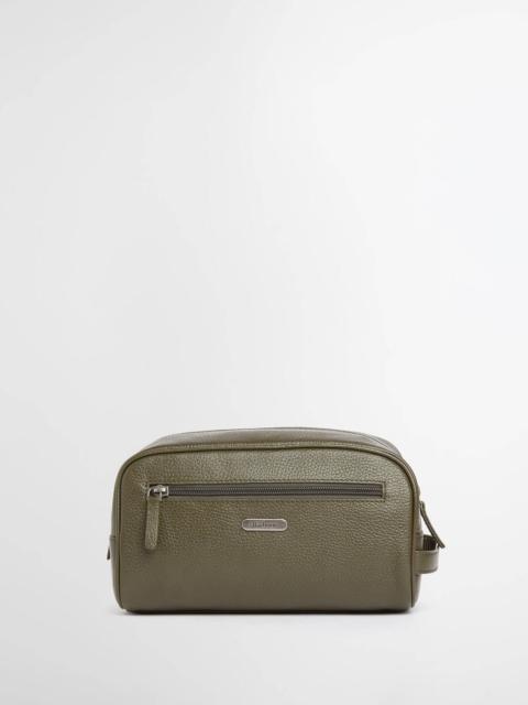 Barbour Brunton Leather Washbag