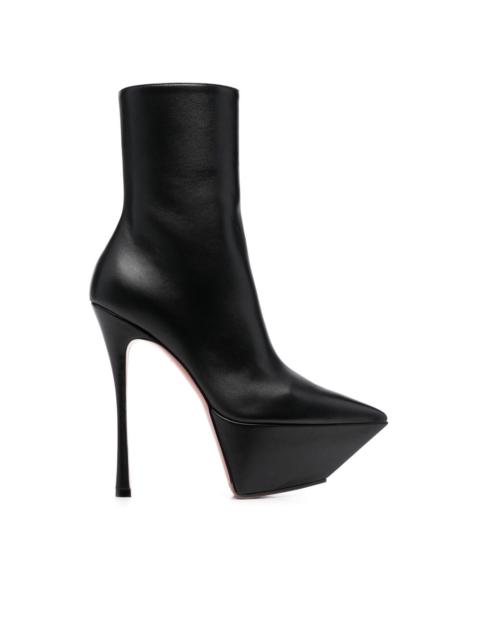 Amina Muaddi Yigit 150mm ankle boots