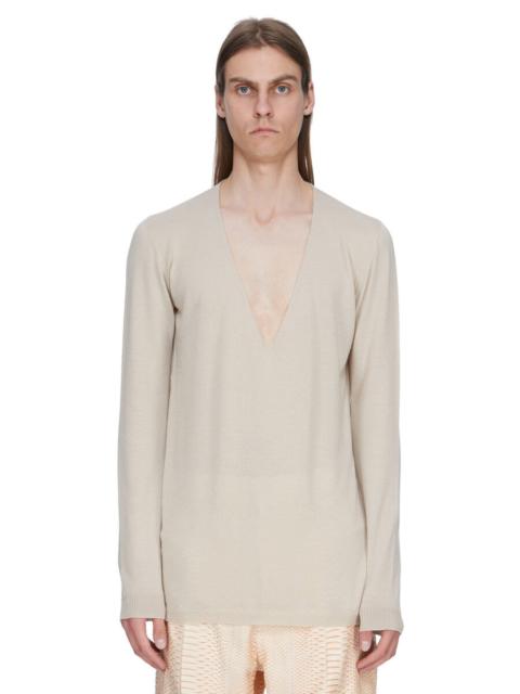 Rick Owens Knit Sweater - Oversized Ls Hoodie
