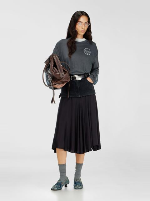 Diesel LONG-SLEEVE T-SHIRT IN SLUB JERSEY WITH CRACK PRINT