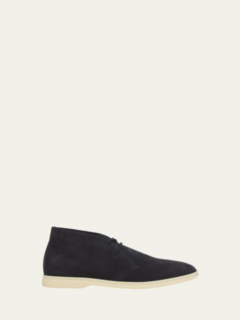 Loro Piana Men's Desert Walk Suede Derby Shoes