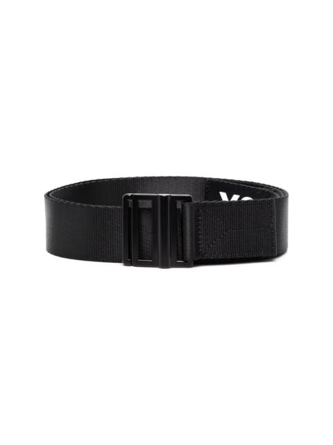 Y-3 buckle-fastening logo-print belt