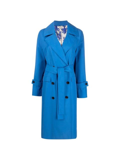 NINA RICCI double-breasted belted trench coat