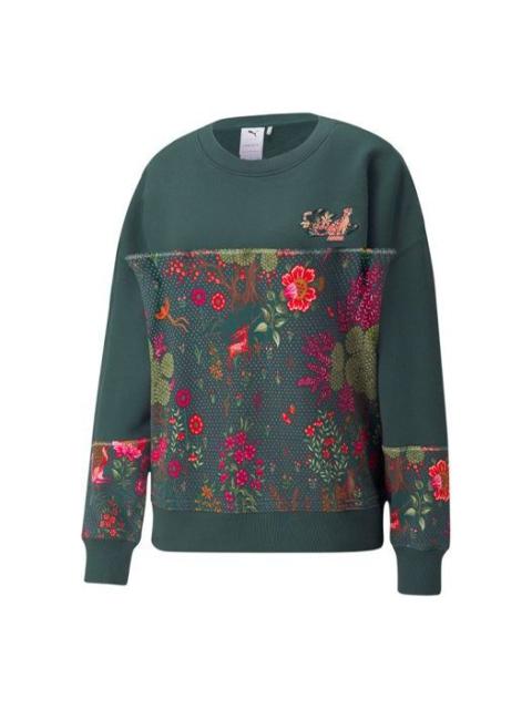 PUMA (WMNS) PUMA X Liberty Forever Crewneck 'Green' 532888-80
