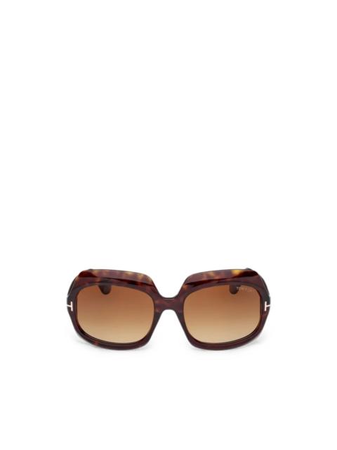 TOM FORD Ren geometric-frame sunglasses