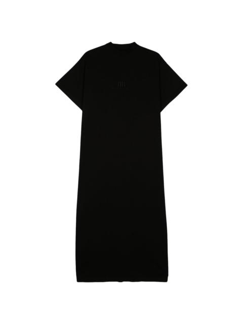 logo-embroidered T-shirt dress