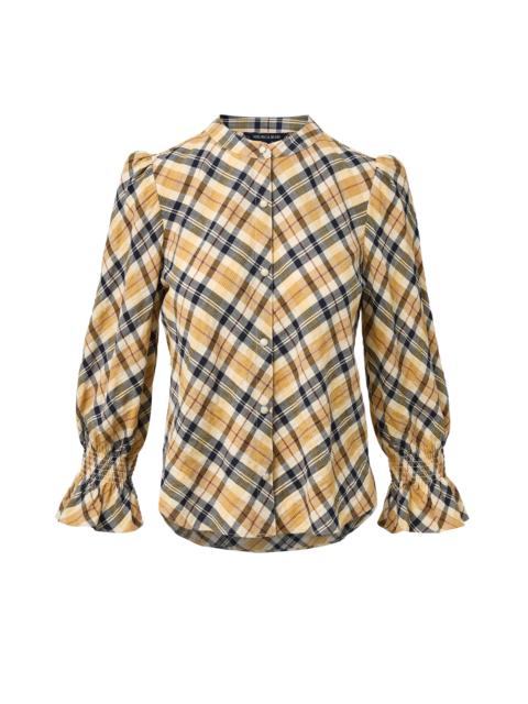 VERONICA BEARD ASHLYNN PLAID BLOUSE