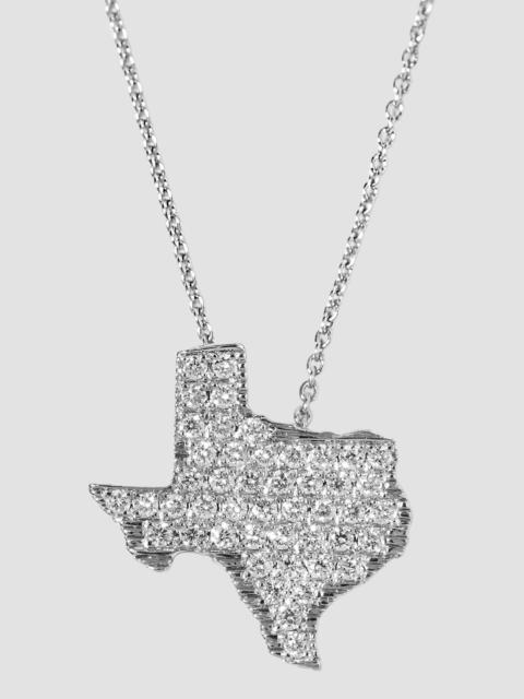 ROBERTO COIN Women's 18K White Gold & 0.28 TCW Diamond Texas Pendant Necklace - White Gold