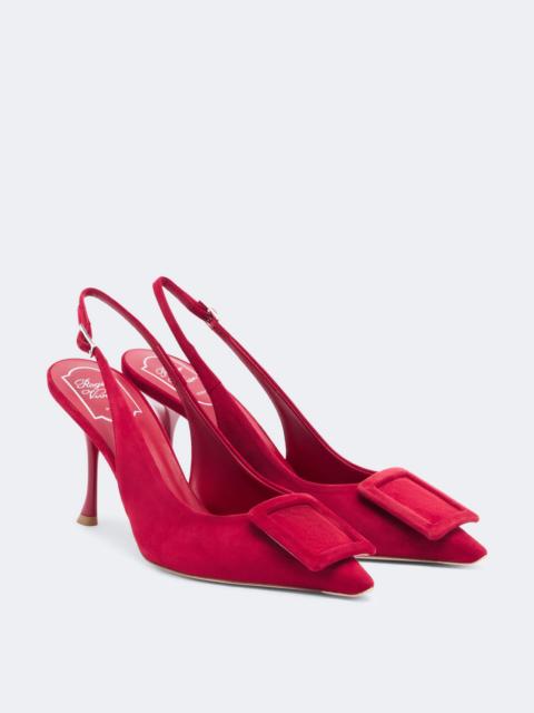 Roger Vivier Viv' In The City suede slingback pumps
