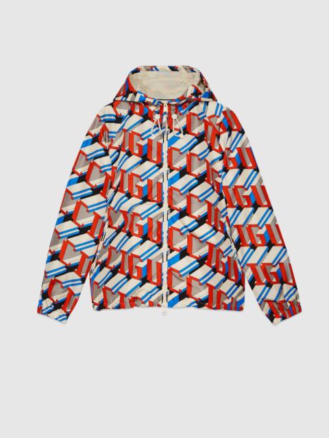 Gucci pixel print nylon jacket