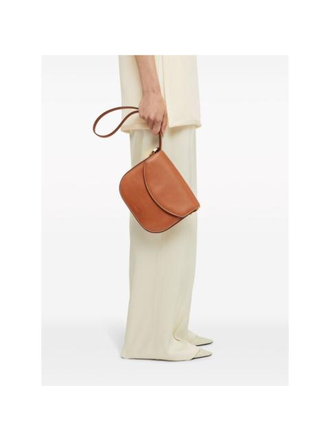 Jil Sander logo-debossed leather crossbody bag