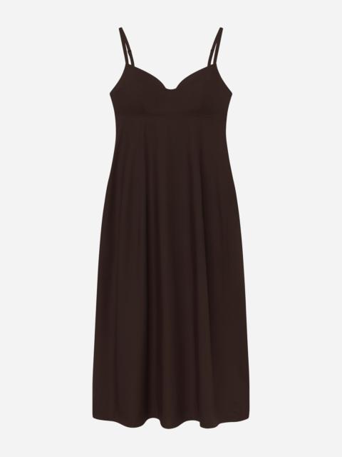 CO Bustier Midi Dress in Cotton Poplin