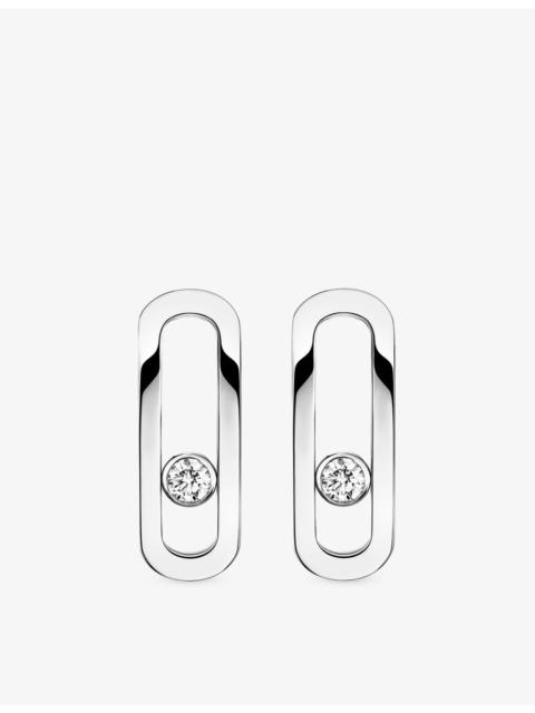 MESSIKA Move Uno 18ct Gold And 0.16ct Diamond Earrings