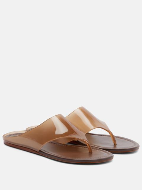 FARM RIO Leather-lined thong sandals
