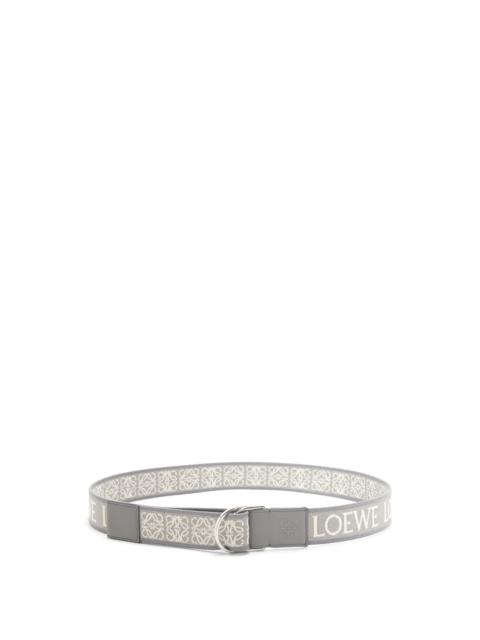 Loewe D-ring belt in Anagram jacquard and calfskin