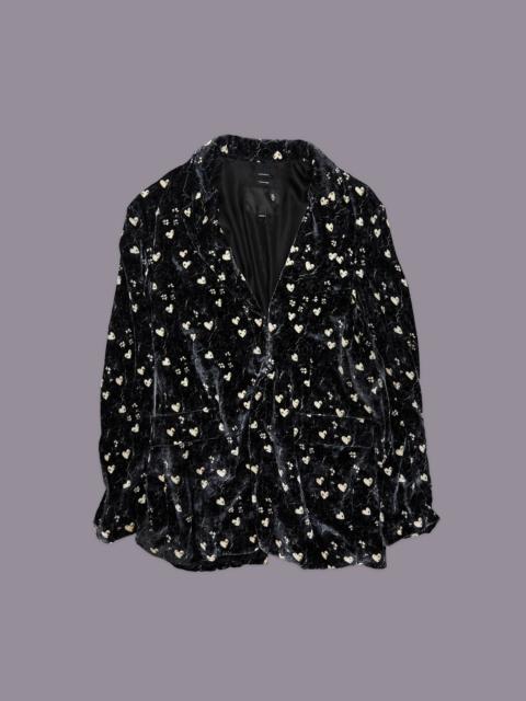 R13 OVERSIZED RAGGED BLAZER