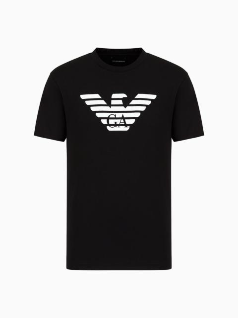 EMPORIO ARMANI Pima-jersey T-shirt with logo print