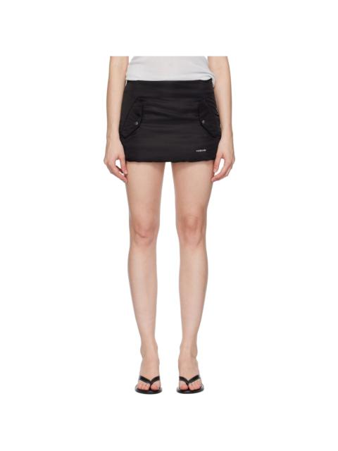 We11done Black Padded Miniskirt