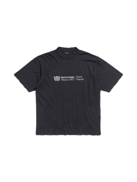 BALENCIAGA Institutional T-shirt Medium Fit in Black