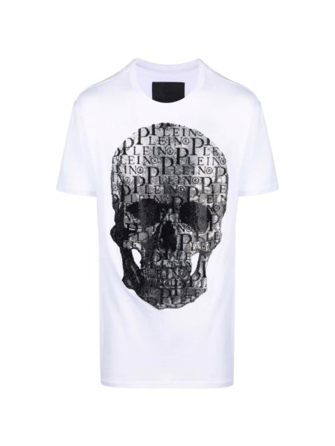 skull-print round neck T-shirt