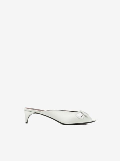 BERNADETTE Audrey crystal-embellished mules