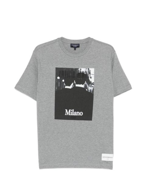 EMPORIO ARMANI graphic-print T-shirt