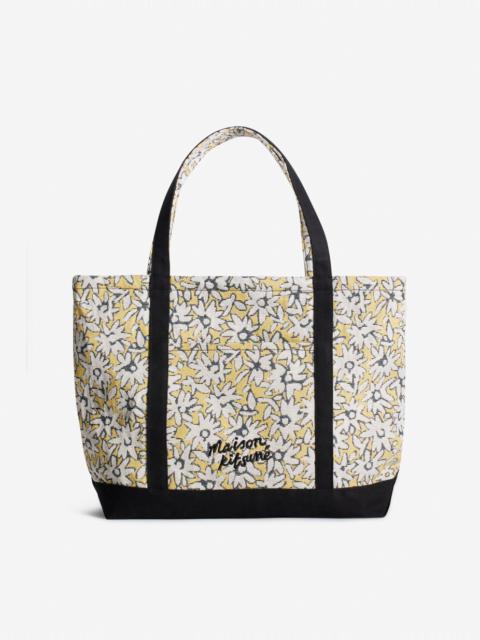 Maison Kitsuné DAISY FIELD LARGE JACQUARD TOTE