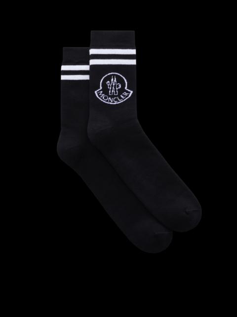 Moncler Logo Cotton Socks