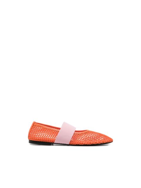 MSGM net strap ballet flats