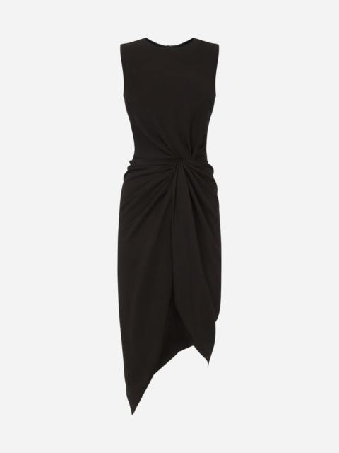 Dolce & Gabbana Cady calf-length dress with knot detail