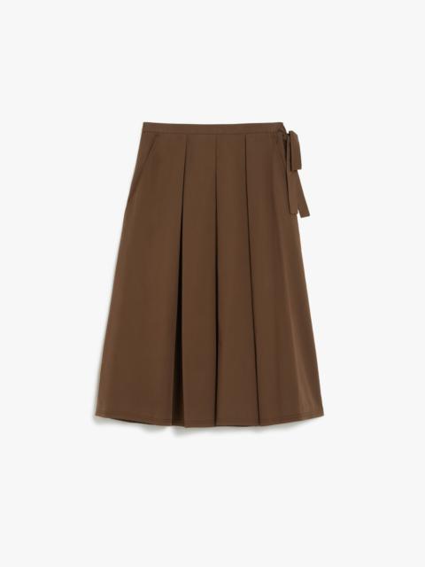 WEEKEND Max Mara FOLK Cotton-poplin skirt