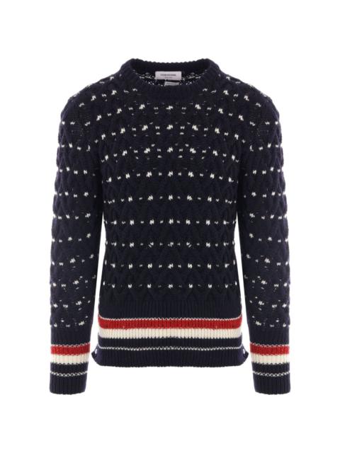 Thom Browne Donegal cable-knit jumper